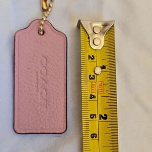 Coach Light Pink Leather Hangtag